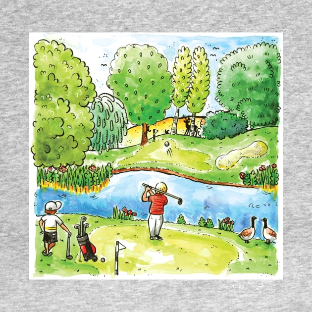 Golf by Vicky Kuhn Illustration